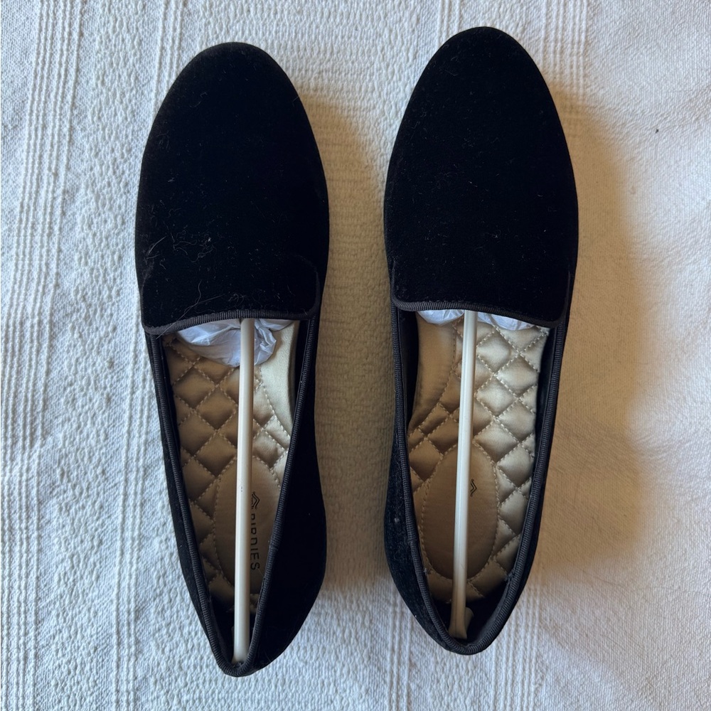 Birdies The Starling loafers size 9 black velvet